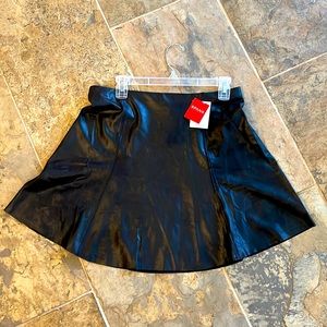 Spanx Faux Leather Flouncy Skirt